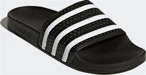 zwarte adidas slippers heren|adidas heren slips.